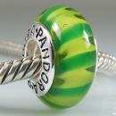 Murano  Glass  Beads  With  Solid  Silver  Screw  Cores