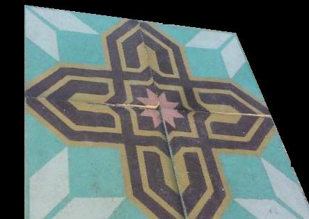 Genuine spanish patterned floor tiles