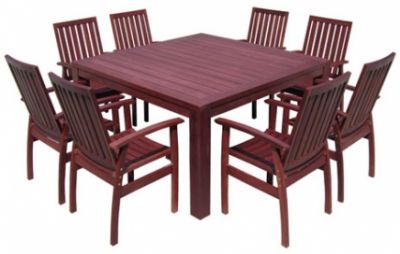 Outdoor dining new for brisbane jarrah timber