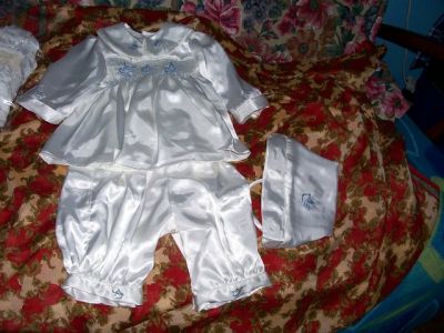 smocked christening wear by cutiepye
