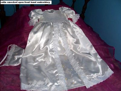smocked christening wear by cutiepye