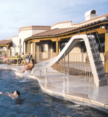 SWIMMING POOL WATER SLIDE