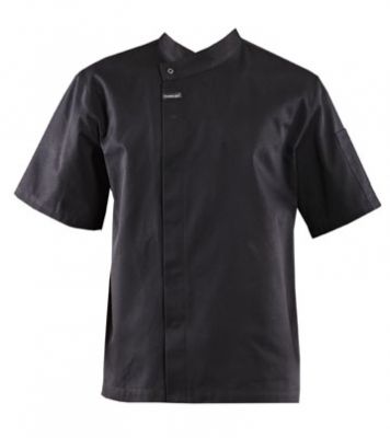 Classic Chefs Jacket – Poly/Cotton - Black/White