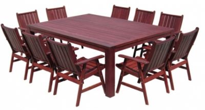 Outdoor dining new for brisbane jarrah timber