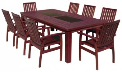 Outdoor dining new for brisbane jarrah timber