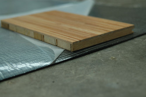 Elastilon Flooring installation at WOODCUT