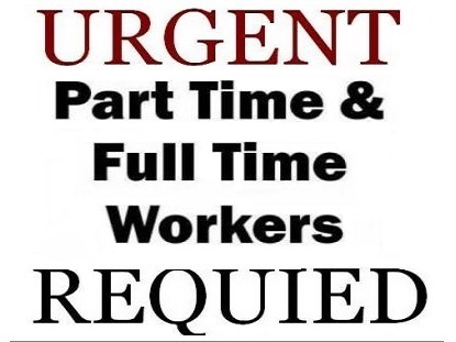 Weekend Data Entry and Part Time Workers.