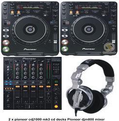 2x PIONEER CDJ-1000MK3 &amp; 1x DJM-800 MIXER D