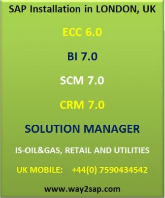 SAP Installation, SAP BI Installation and SAP CRM Installation