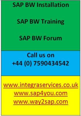 SAP BW Installation | SAP BW Training | SAP BW Forum