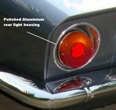 OSI 20m TS 2.0 & 2.3 polished aluminium rear light housing