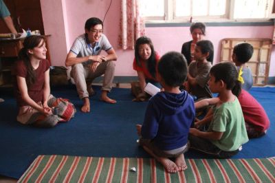 Volunteer in a Nepali orphanage