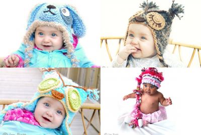 Handmade Crocheted Animal Hats for Adults, kids and babies