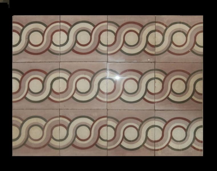 Genuine spanish patterned floor tiles