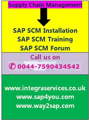 SAP SCM7.0 Installation, SAP SCM Forum and SAP SCM Training