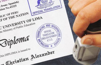 NAATI Spanish English Translation / Traductor Oficial NAATI