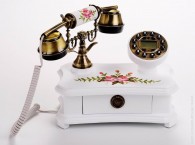 Beautiful Hand made Vintage Telephones & Decorative Clocks