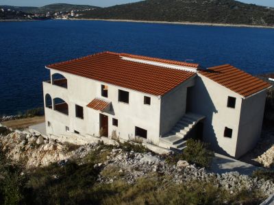Unfinished villa, Dalmatia,first row to the sea