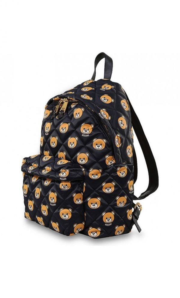 Moschino Quilted Teddy Bear Printed Backpack