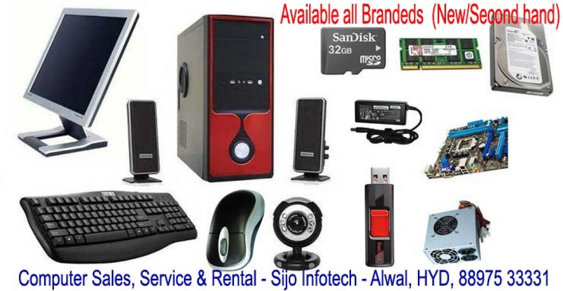 Branded Desktops start from - 8,000/-, laptops start from - 10,000