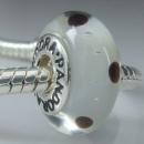 Murano  Glass  Beads  With  Solid  Silver  Screw  Cores