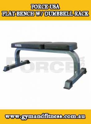 For Sale Force USA Flat Bench w/ Dumbbell Rack
