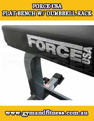 For Sale Force USA Flat Bench w/ Dumbbell Rack