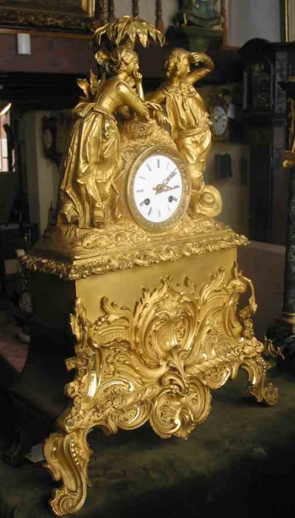 A French Romantic clock , periode +/ 1850
