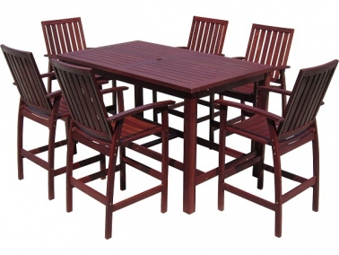 Outdoor dining new for brisbane jarrah timber