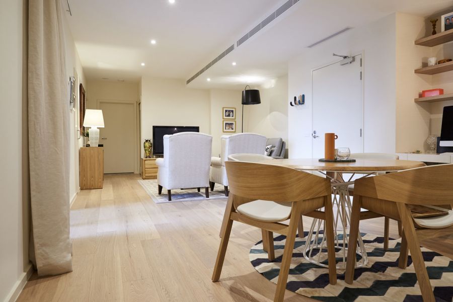 White Grey Timbered Flooring at WOODCUT