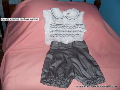 smocked christening rompers and gowns by cutiepye 0427820744